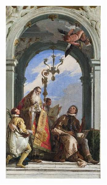 Постер Святые Максимус и Освальд с типом исполнения На холсте в раме в багетной раме 221-03