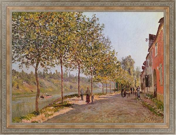 Постер June Morning in Saint-Mammes, 1884 с типом исполнения На холсте в раме в багетной раме 484.M48.310