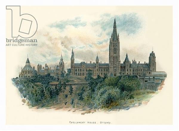 Постер Parliament house, Ottawa с типом исполнения На холсте в раме в багетной раме 221-03