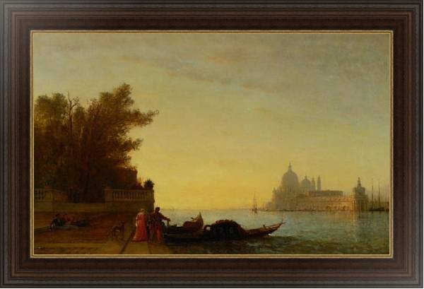 Постер Вид Венеции с типом исполнения На холсте в раме в багетной раме 1.023.151