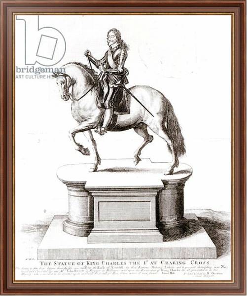 Постер The statue of King Charles the 1st at Charing Cross с типом исполнения На холсте в раме в багетной раме 35-M719P-83