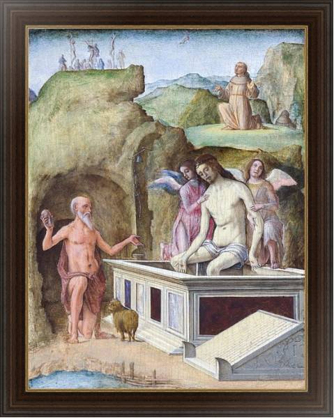Постер Мертвый Христос с типом исполнения На холсте в раме в багетной раме 1.023.151