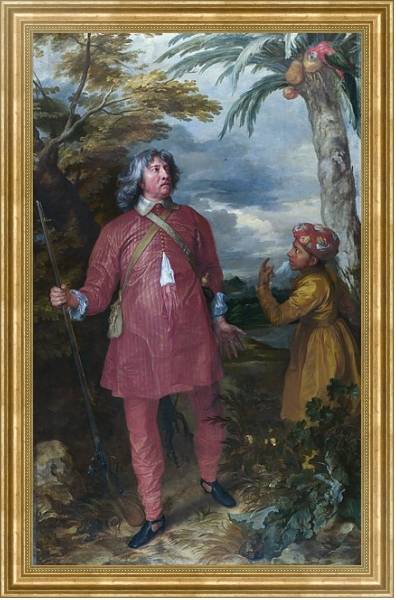 Постер Вильям Филдинг, 1-й граф Денбиг с типом исполнения На холсте в раме в багетной раме NA033.1.051