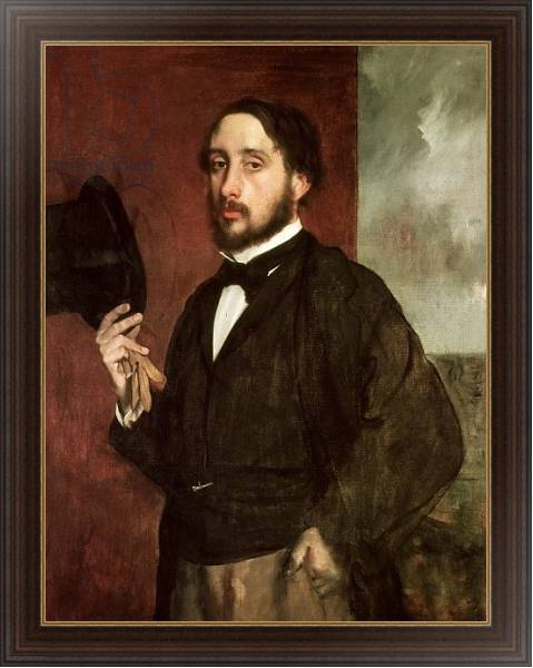 Постер Self portrait, c.1862 с типом исполнения На холсте в раме в багетной раме 1.023.151