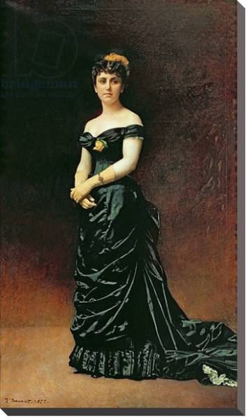 Постер Portrait of Madame Bishoffsheim, 1877 с типом исполнения На холсте без рамы