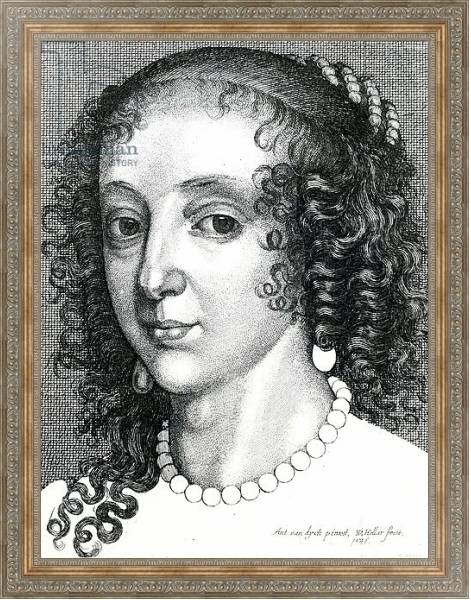 Постер Queen Henrietta Maria, 1641 с типом исполнения На холсте в раме в багетной раме 484.M48.310