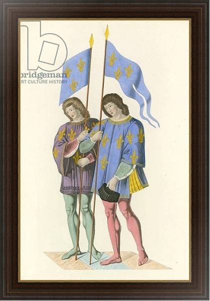 Постер Heralds Announcing the Death of Charles VI to his Son, c 1500 с типом исполнения На холсте в раме в багетной раме 1.023.151
