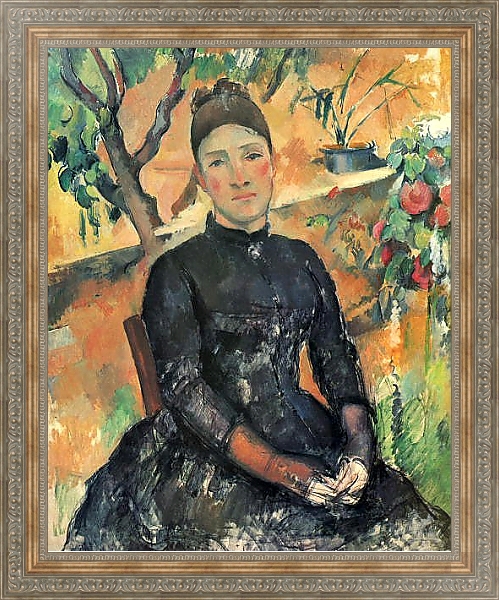Постер Мадам Сезанн с типом исполнения На холсте в раме в багетной раме 484.M48.310