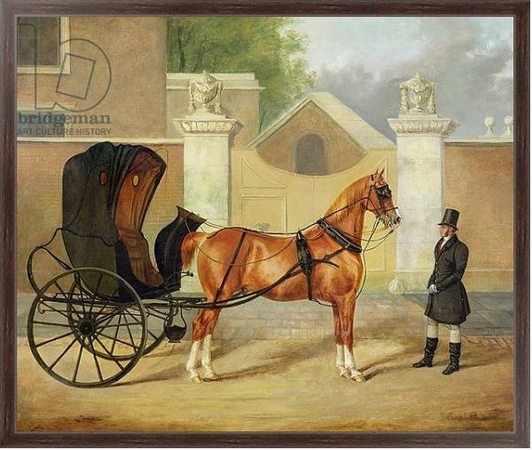 Постер Gentlemen's Carriages: A Cabriolet, c.1820-30 с типом исполнения На холсте в раме в багетной раме 221-02