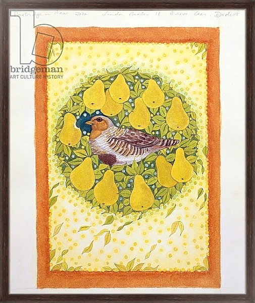 Постер Partridge in a Pear Tree с типом исполнения На холсте в раме в багетной раме 221-02