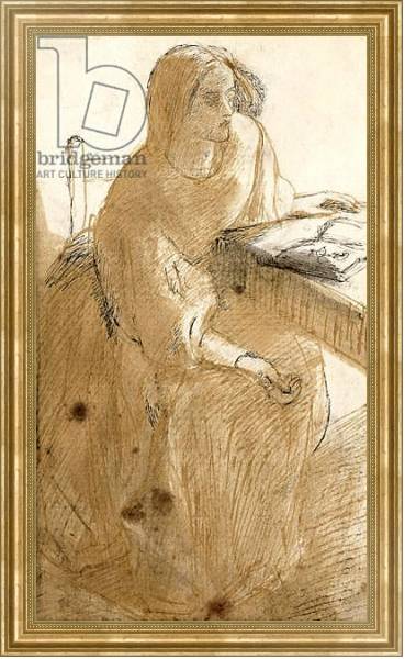 Постер Lizzie Siddal с типом исполнения На холсте в раме в багетной раме NA033.1.051