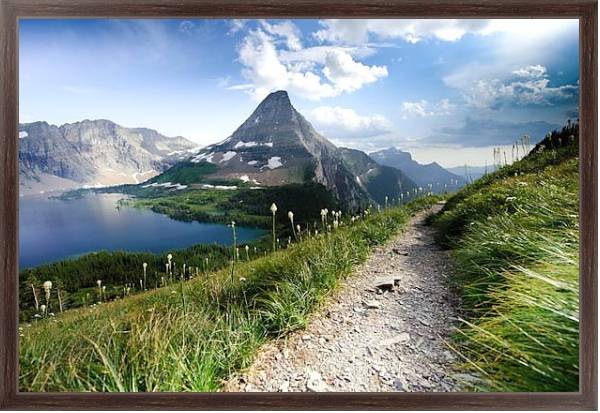 Постер США. Монтана. Национальный парк Глейшер 2 с типом исполнения На холсте в раме в багетной раме 221-02