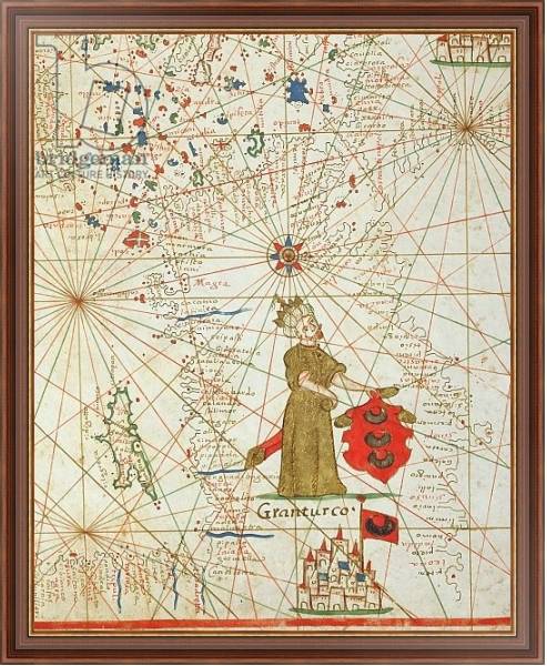 Постер The Turkish Empire, from a nautical atlas, 1646 с типом исполнения На холсте в раме в багетной раме 35-M719P-83
