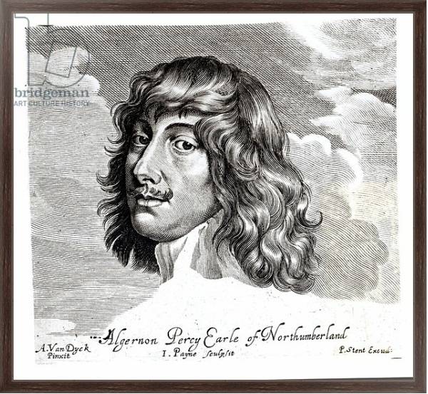 Постер Portrait of Algernon Percy, Tenth Earl of Northumberland, engraved by John Payne с типом исполнения На холсте в раме в багетной раме 221-02