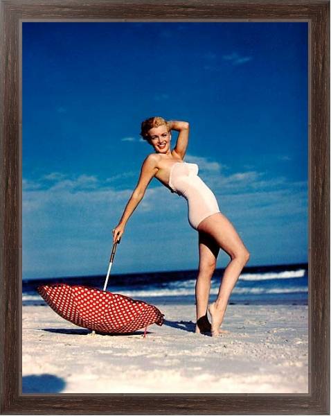 Постер Monroe, Marilyn 30 с типом исполнения На холсте в раме в багетной раме 221-02