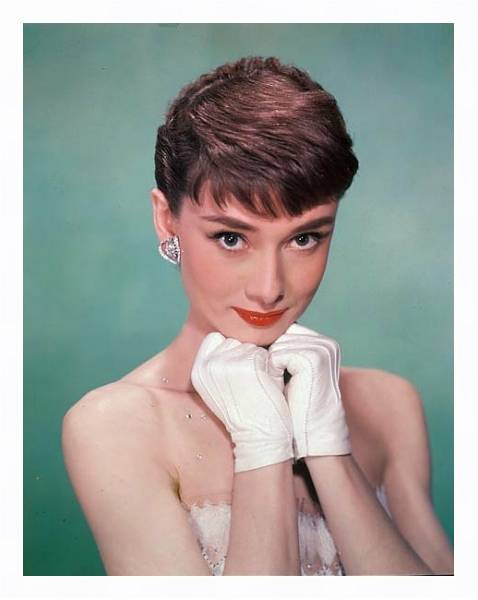 Постер Хепберн Одри 361 с типом исполнения На холсте в раме в багетной раме 221-03