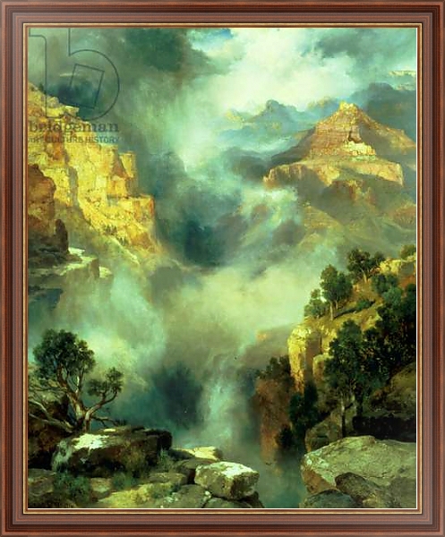 Постер Mist in the Canyon, 1914 с типом исполнения На холсте в раме в багетной раме 35-M719P-83