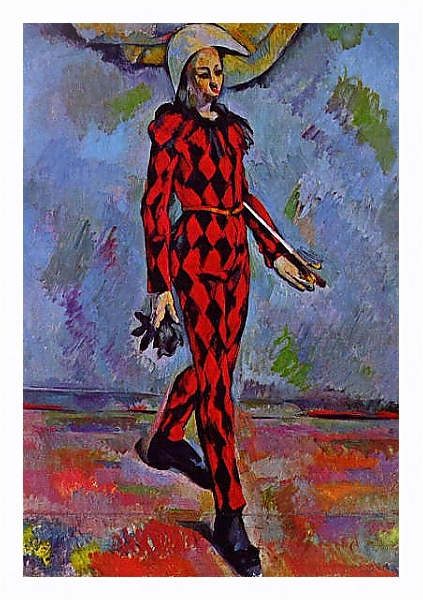 Постер Арлекин с типом исполнения На холсте в раме в багетной раме 221-03