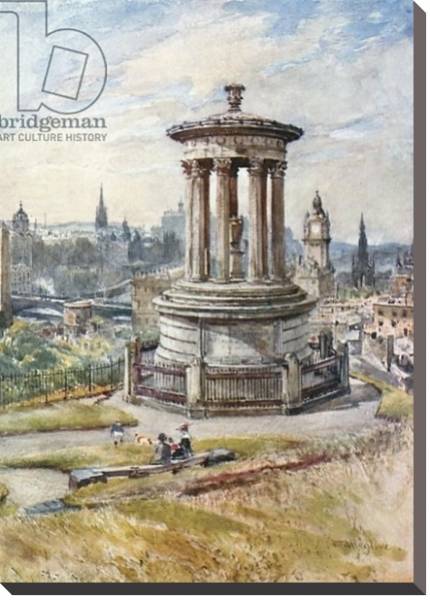 Постер Edinburgh from Calton Hill с типом исполнения На холсте без рамы