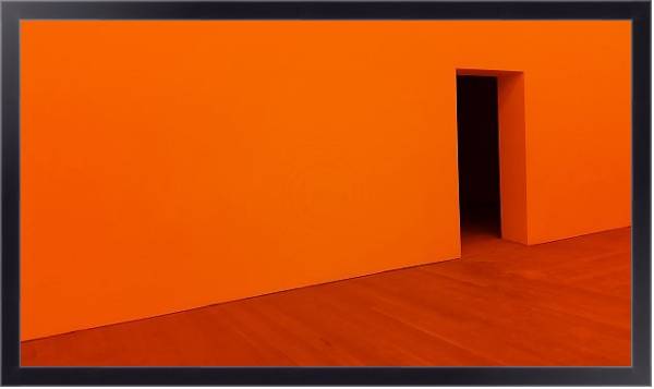 Постер Оранжевая комната с типом исполнения На холсте в раме в багетной раме 221-01