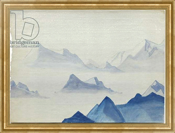 Постер Himalayas, album leaf, 1933/34 с типом исполнения На холсте в раме в багетной раме NA033.1.051