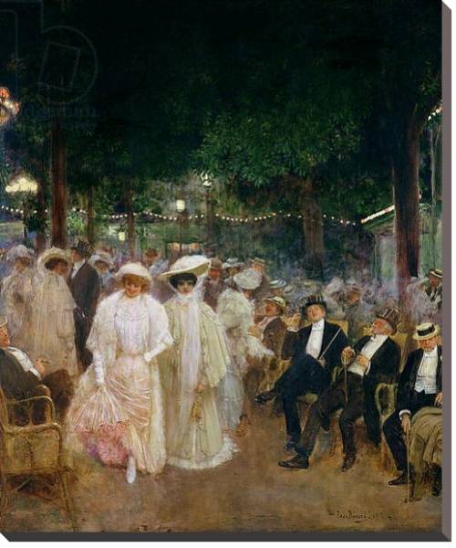 Постер The Gardens of Paris, or The Beauties of the Night, 1905 с типом исполнения На холсте без рамы