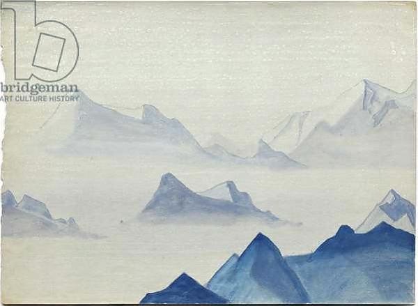Постер Himalayas, album leaf, 1933/34 с типом исполнения На холсте без рамы