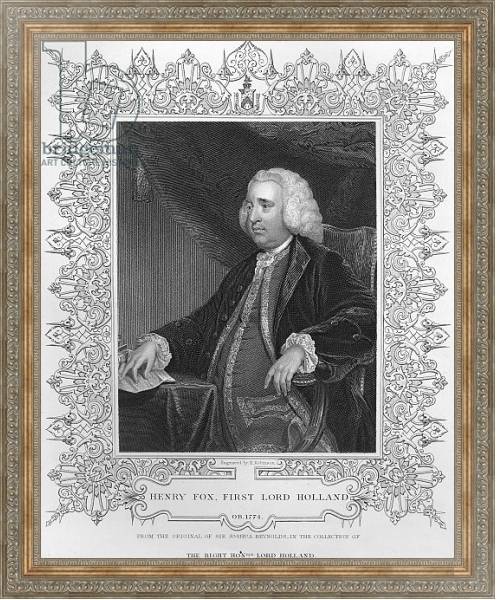 Постер Henry Fox, 1st Baron Holland с типом исполнения На холсте в раме в багетной раме 484.M48.310