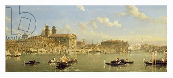 Постер The Giudecca, Venice, 1854 с типом исполнения На холсте в раме в багетной раме 221-03