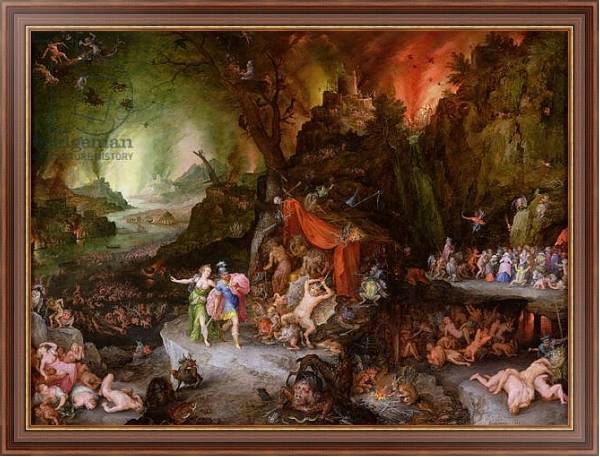 Постер Aeneas and the Sibyl in the Underworld, 1598 с типом исполнения На холсте в раме в багетной раме 35-M719P-83