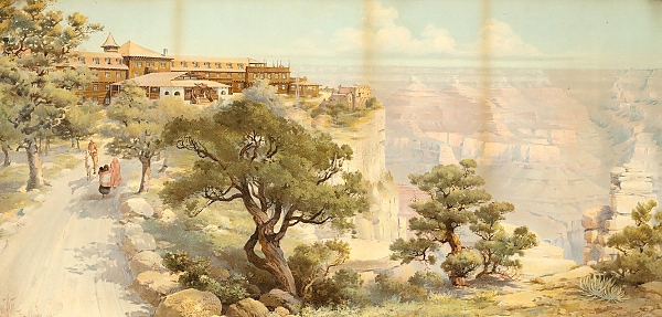 Постер El Tovar, Grand Canyon, Arizona с типом исполнения На холсте без рамы