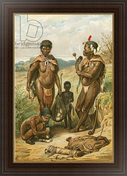 Постер Bushman family с типом исполнения На холсте в раме в багетной раме 1.023.151