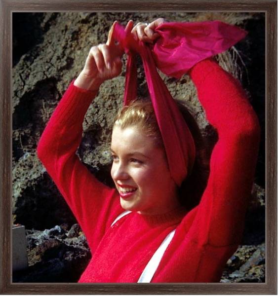 Постер Monroe, Marilyn 108 с типом исполнения На холсте в раме в багетной раме 221-02