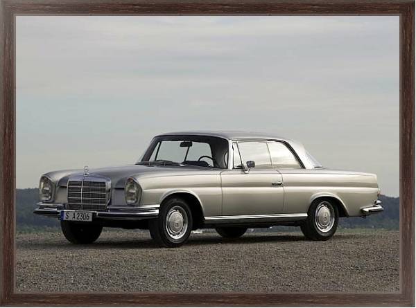 Постер Mercedes-Benz 220SE Coupe (W111-W112) '1961–65 с типом исполнения На холсте в раме в багетной раме 221-02