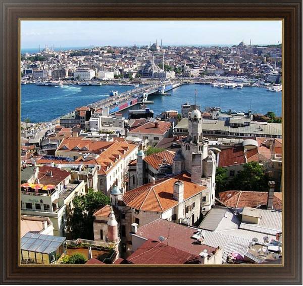 Постер Турция. Стамбул с типом исполнения На холсте в раме в багетной раме 1.023.151