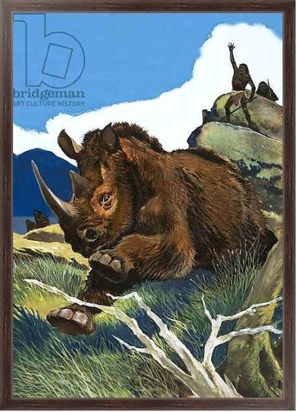 Постер Wonders of Nature: Ancestor of the Rhinoceros с типом исполнения На холсте в раме в багетной раме 221-02