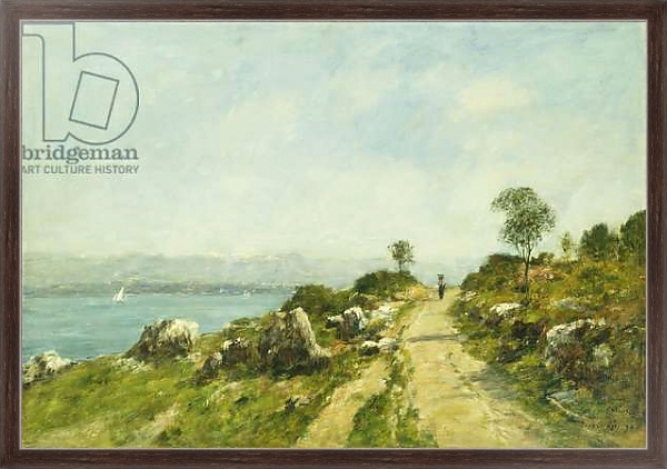 Постер The Road, Antibes; Antibes, la Route, 1893 с типом исполнения На холсте в раме в багетной раме 221-02