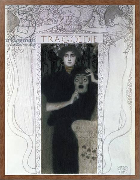 Постер Tragedy, 1897 с типом исполнения На холсте в раме в багетной раме 1727.4310