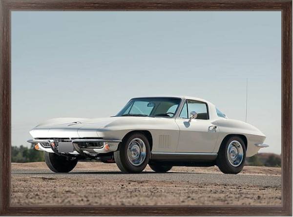 Постер Corvette Sting Ray (C2) '1967 с типом исполнения На холсте в раме в багетной раме 221-02