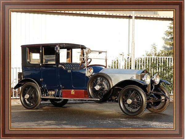 Постер Rolls-Royce Silver Ghost 40 50 Coupe de Ville by Mulbacher '1920 с типом исполнения На холсте в раме в багетной раме 35-M719P-83