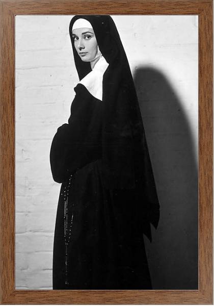 Постер Хепберн Одри 90 с типом исполнения На холсте в раме в багетной раме 1727.4310