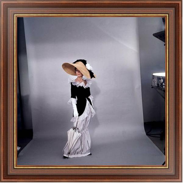 Постер Хепберн Одри 167 с типом исполнения На холсте в раме в багетной раме 35-M719P-83