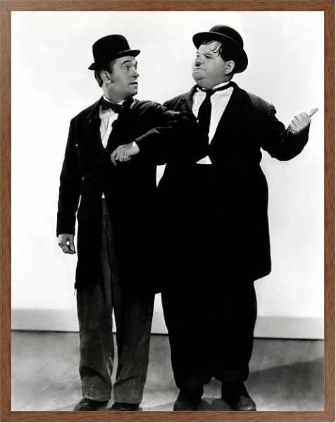 Постер Laurel & Hardy с типом исполнения На холсте в раме в багетной раме 1727.4310
