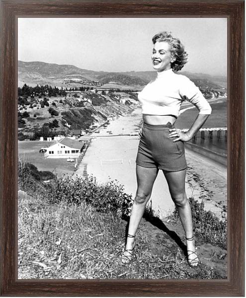 Постер Monroe, Marilyn 87 с типом исполнения На холсте в раме в багетной раме 221-02