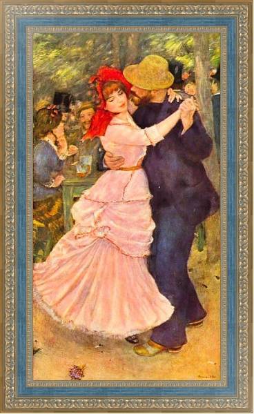 Постер Танцы в Буживале с типом исполнения На холсте в раме в багетной раме 484.M48.685
