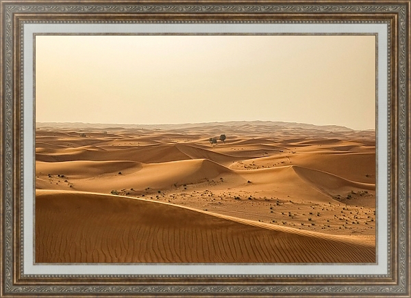 Постер Пески пустыни 1 с типом исполнения На холсте в раме в багетной раме 595.M52.330