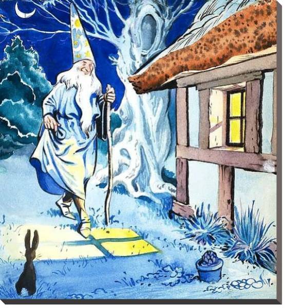 Постер Wizard in the Moonlight с типом исполнения На холсте без рамы