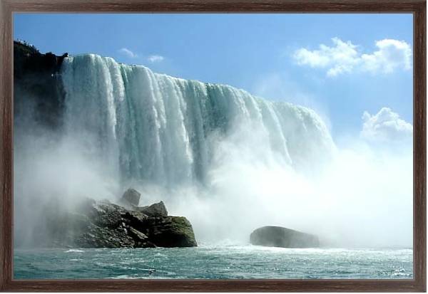 Постер Ниагарский водопад 7 с типом исполнения На холсте в раме в багетной раме 221-02