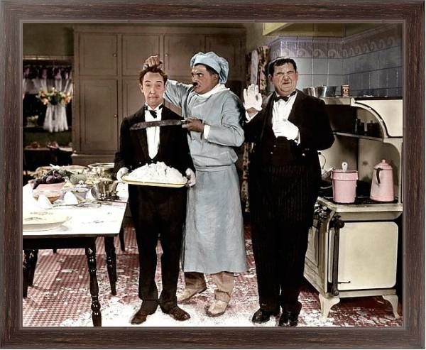 Постер Laurel & Hardy (From Soup To Nuts)C с типом исполнения На холсте в раме в багетной раме 221-02