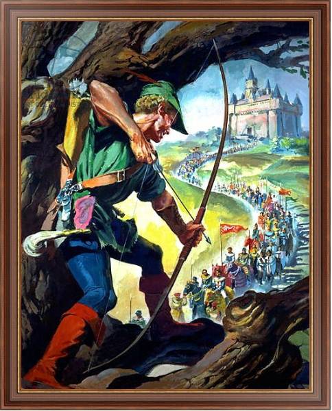 Постер Robin Hood с типом исполнения На холсте в раме в багетной раме 35-M719P-83
